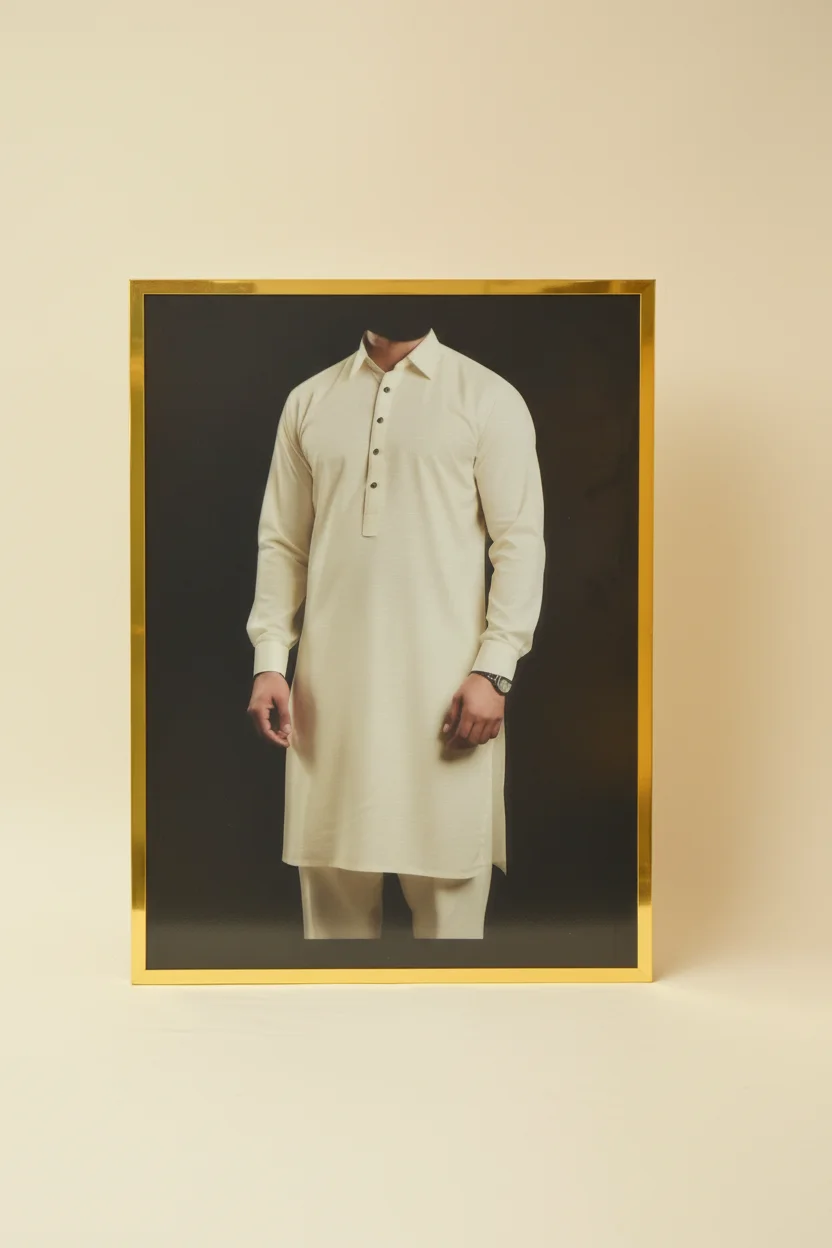 Men’s Shalwar Kameez Display Frame (Collar Design)