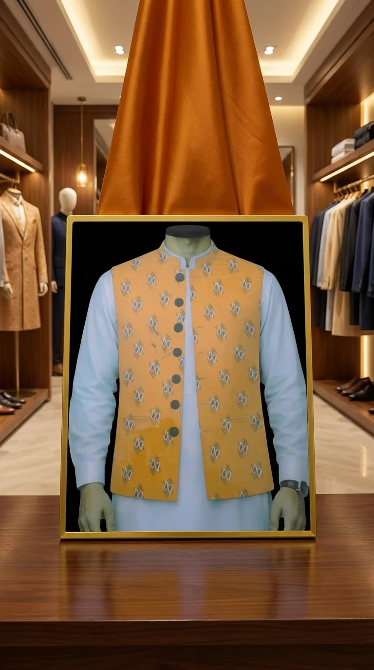 Waistcoat Fabric Display Frame - Image 3